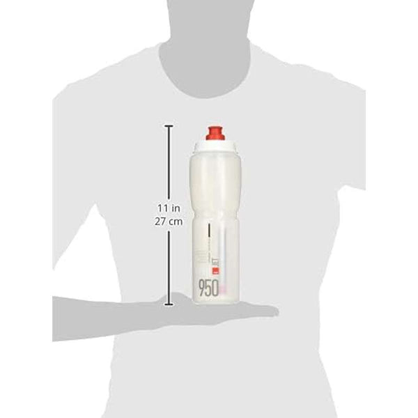 Jet 950ml Bottle (Clear, red logo)