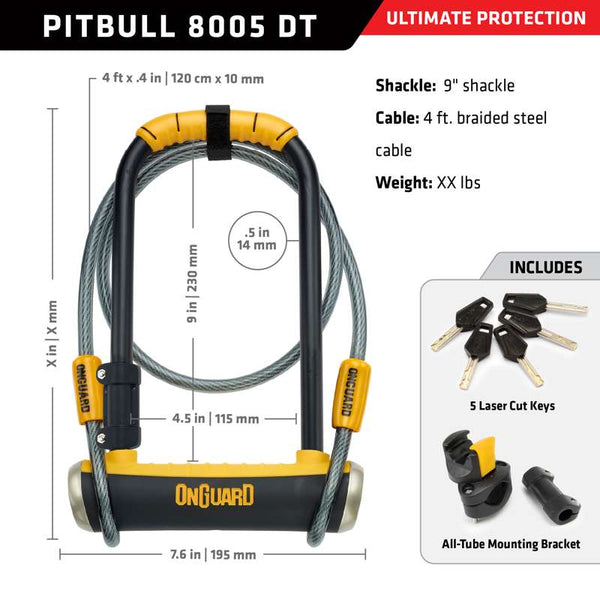 Pitbull STD DT U-Lock (8005)