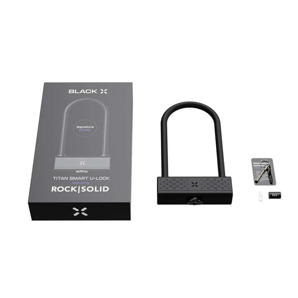 Black X Titan - Smart U-Lock RockSolid
