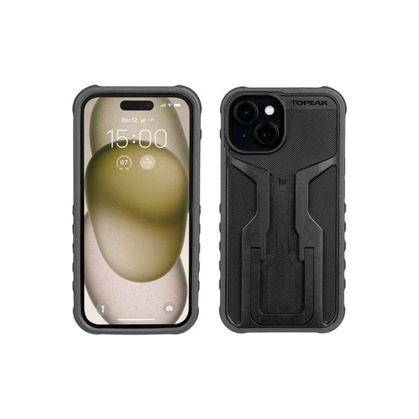RideCase with RideCase Mount, for iPhone 15, Black/ Gray